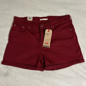 Levi’s Red Mid-Length Shorts (New With Tags! Never worn!)